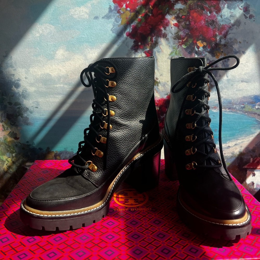 Tory Burch Perfect Black Leather Boot Style No. 77289